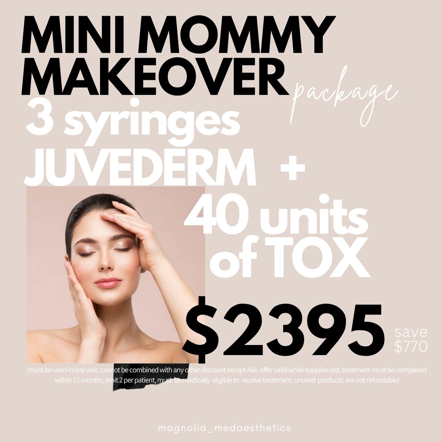 Mini Mommy Makeover : 3 Syringes of Filler + 40 Units of Tox