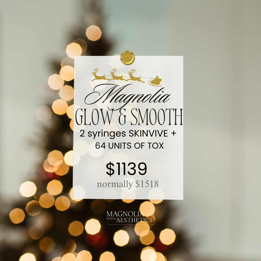 Glow & Smooth: 2 Syringes of Skinvive + 64 units of Tox $1139