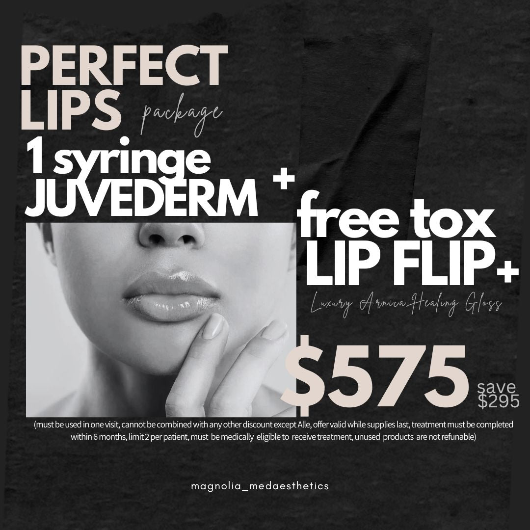 Perfect Lips: 1 syringe of Juvederm + free tox Lip Flip $575