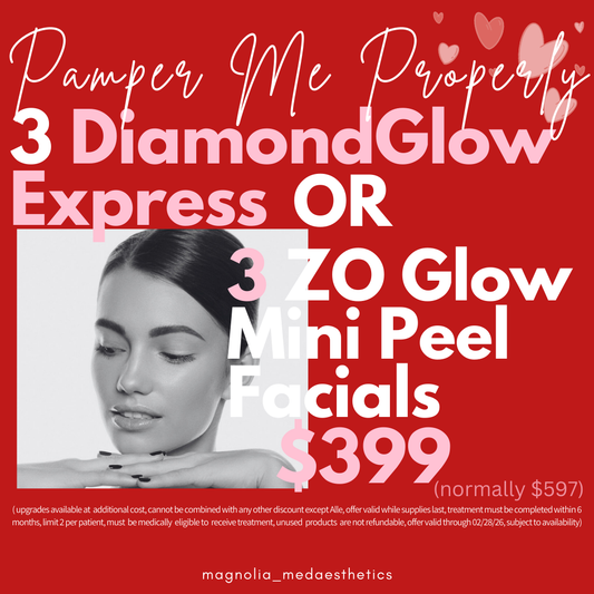Pamper Me Properly: 3 DiamondGlow Express or 3 ZO Glow Mini Peel Facials